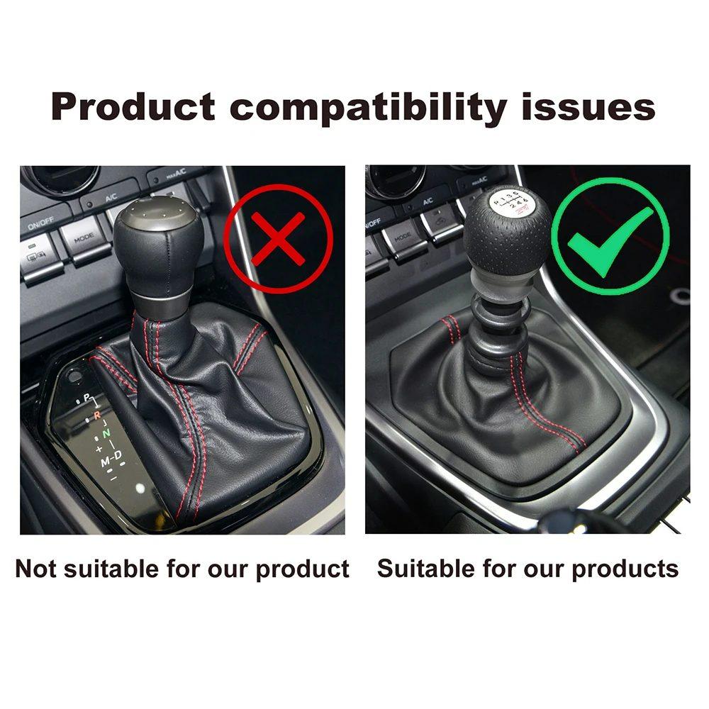 For Subaru BRZ ZD8 Toyota GR86 ZN8 2021 2022 2023 2024 Top Suede Car Manual Knob Gear Shift Boot RHD LHD Interior Accessories