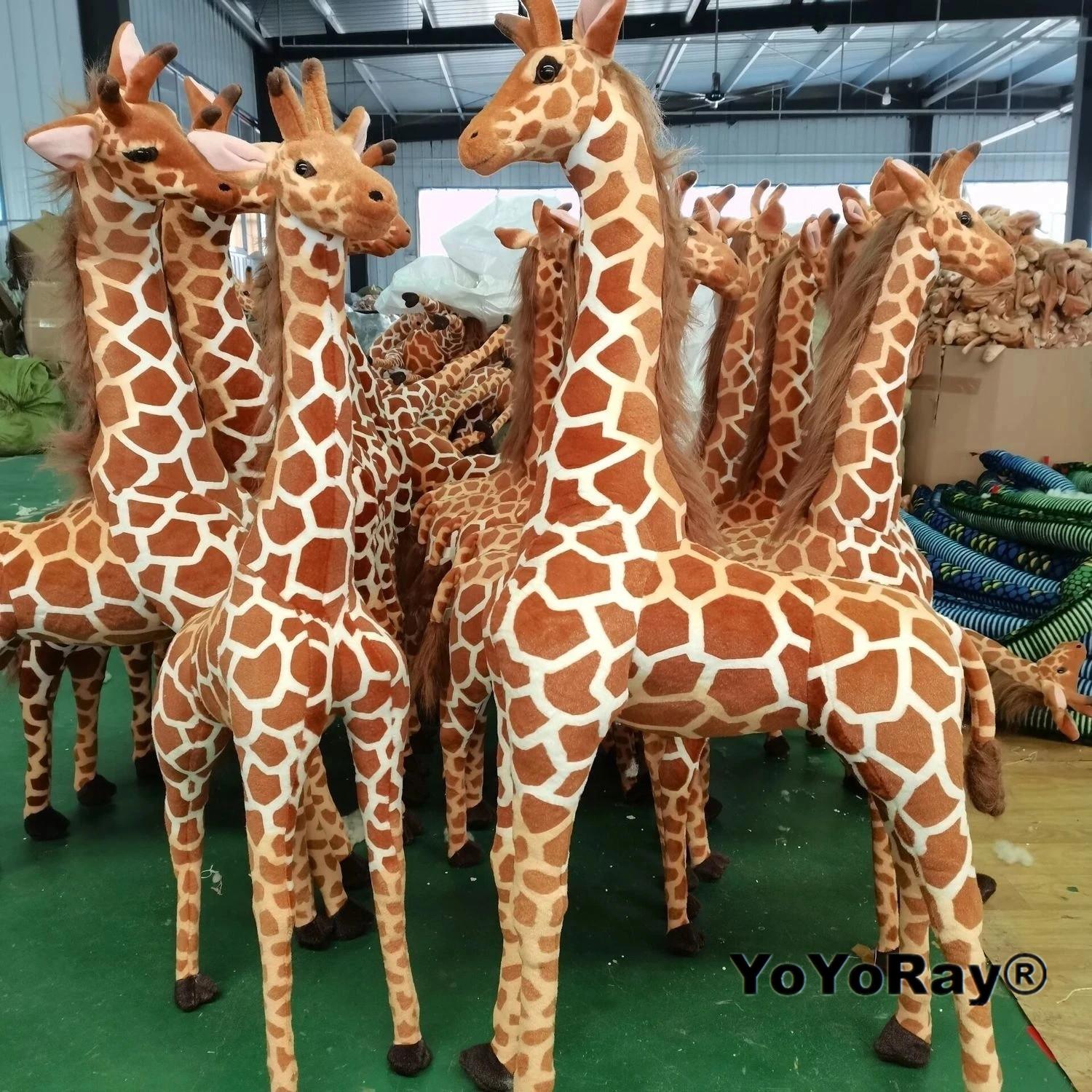 Favorite Toy Unisex Kids 35-120Cm Giant Real Life Giraffe Plush Toys High Quality Stuffed Animals Dolls Soft Kids Children Baby Birthday Gift Room Decor
