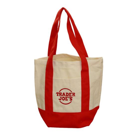

Canvas Tote Bag Lightweight Reusable Tote Machine Washable Handbag for Daily Essentials Small Groceries Size#33cm червоний
