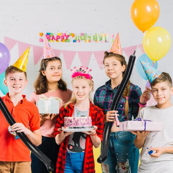 100 ks průhledných latexových balónků, 260 kusů, zahušťovací, dlouhé balónky pro zvířata, modelování, narozeninové, svatební, večírek, příslušenství