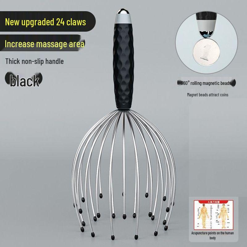 Octopus 24-Claw Scalp Massager Roller: Head Scratcher & Itch Relief Tool