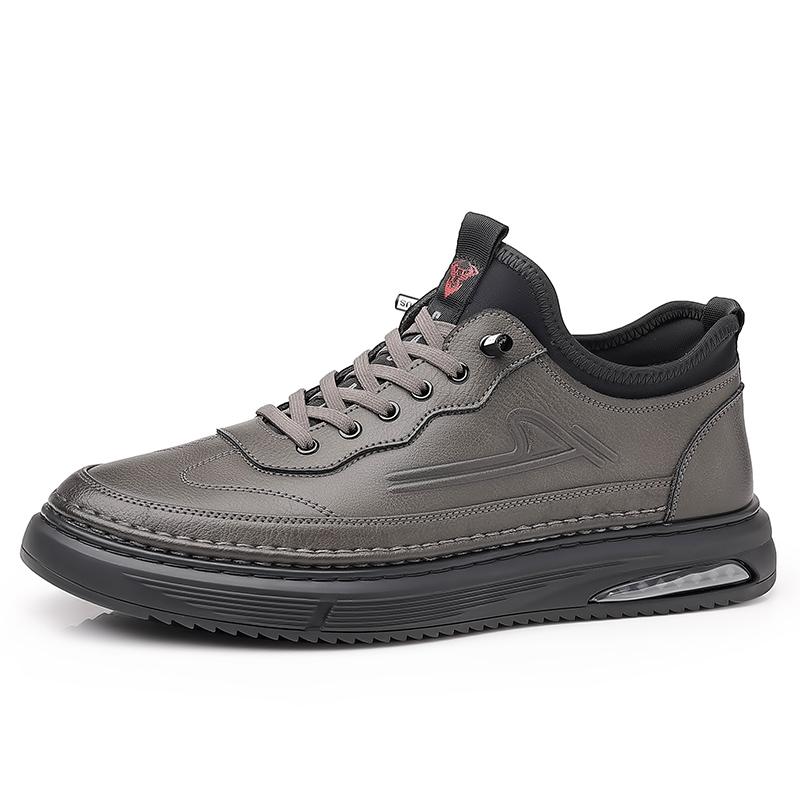 Fashion New Men's Genuine Leather Casual Shoes High-quality Sports Shoes Minimalist Men's Oxford Shoes Thick Soles Free Delivery