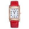 Wrist Watch Square Case Comfortable Alloy Unisex Casual Quartz Wristwatch for Daily Life