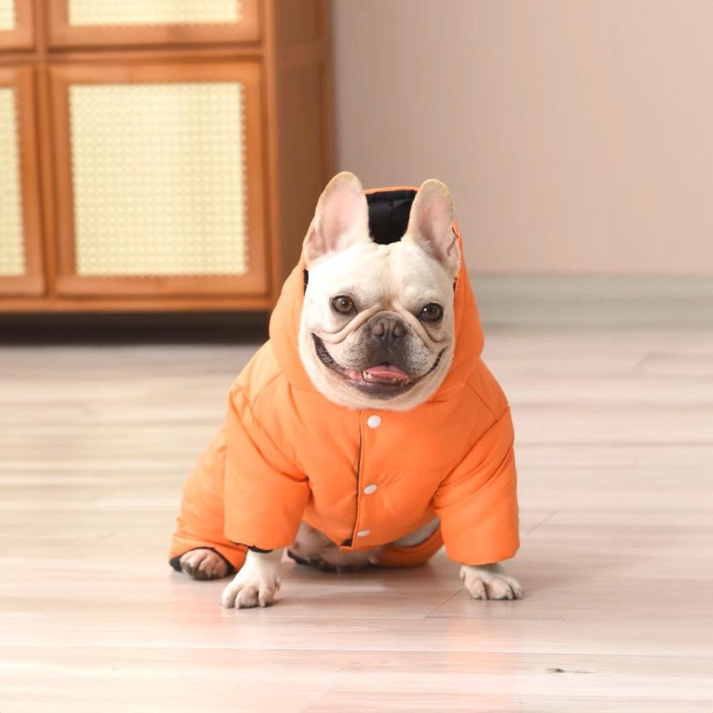 French Bulldog Cotton Jacket: Autumn/Winter Warmth, Four-Legged Style for Pugs and Bulldogs.