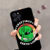 Aesthetics Cute Cartoon Alien Space Phone Case Silicone Soft For Iphone 15 14 13 12 11 Pro Mini XS MAX 8 7 6 Plus X XR Shell
