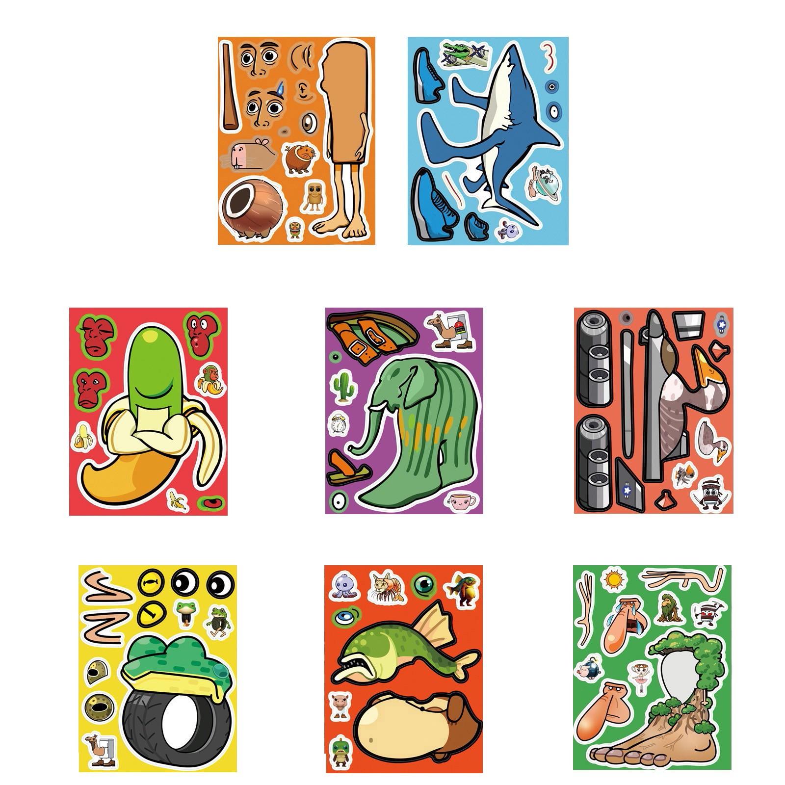 

8 шт. Наклейки-граффити для украшения багажа ноутбука One Size