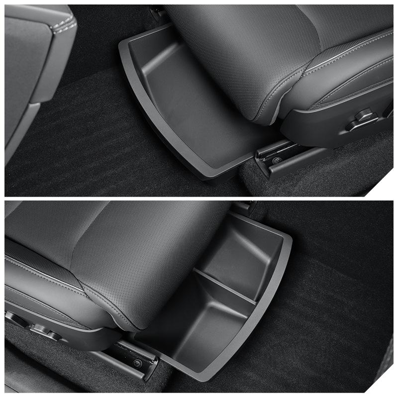 Underseat Storage Box for Tesla Model YL 2026 Seats Drawer TPE Hidden Storage Tray Push Pull Car Y L Front Rear Seater Organizer