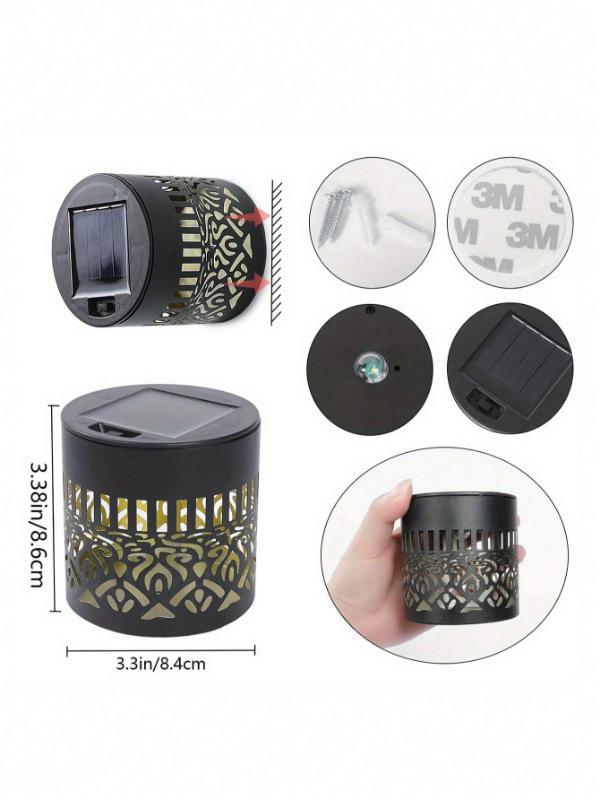 Solar Sonnenblumen Mandala Wandleuchte - Gartendekoration Landschaftsbeleuchtung