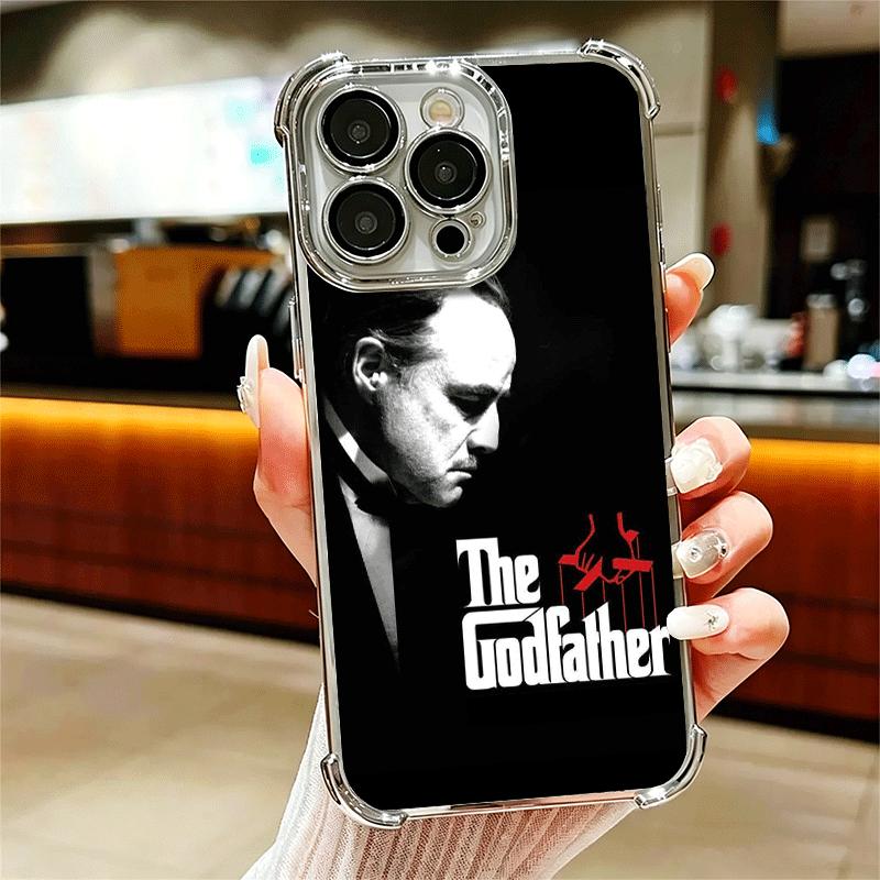 The Godfather TV Plating Phone Case For Iphone 16 17 Pro Max Air 16E 14 15 Plus 12 13 Mini Anti-Fall Airabag Cover