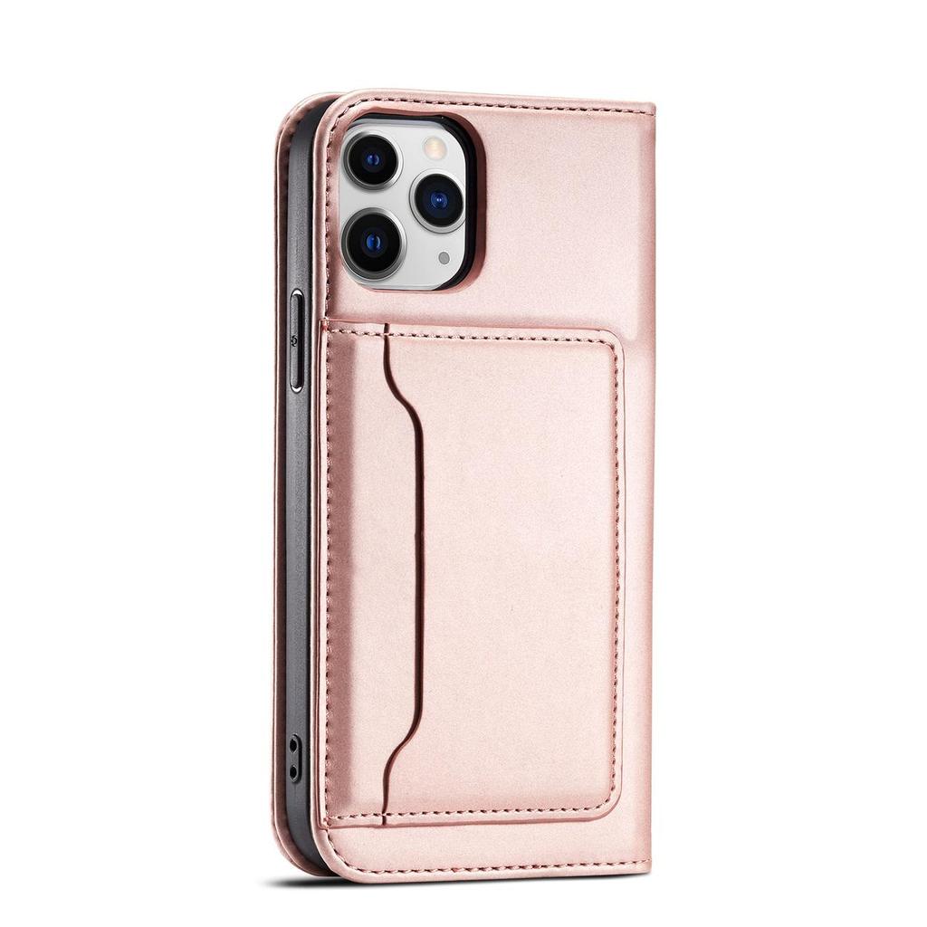 Hurtel iPhone 12 Pro Max Rose Pink Card Holder Case