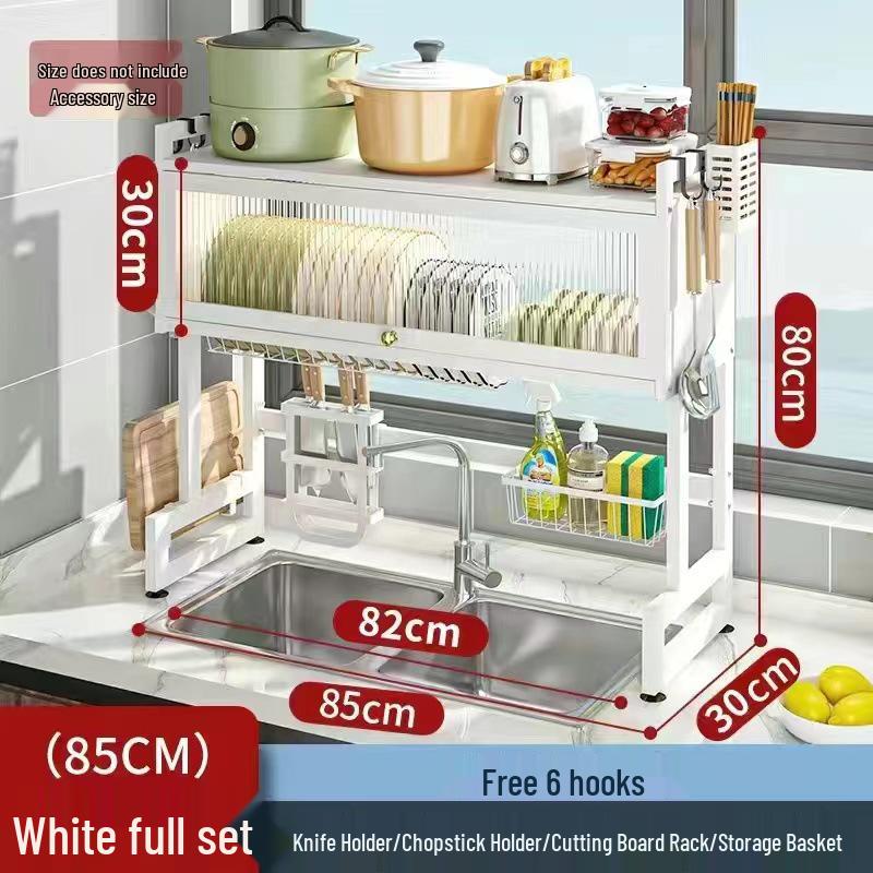 Multi-functional Dustproof Kitchen Countertop Storage Rack