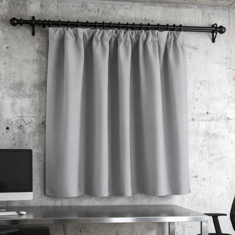 blackouts Curtain Short Panels Window Treatments for Small Window Thermals Insulation Rod Pocket