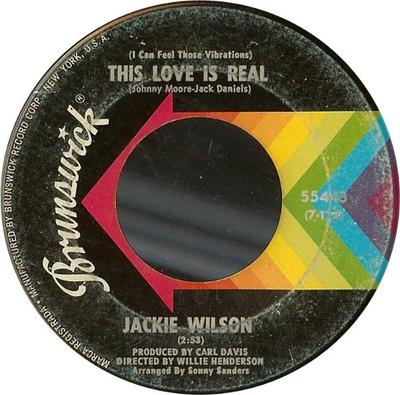 7inch Record JACKIE WILSON - (I Can Feel Those Vibrations) This  55443 Brunswick 1970 US Soul/Funk Used