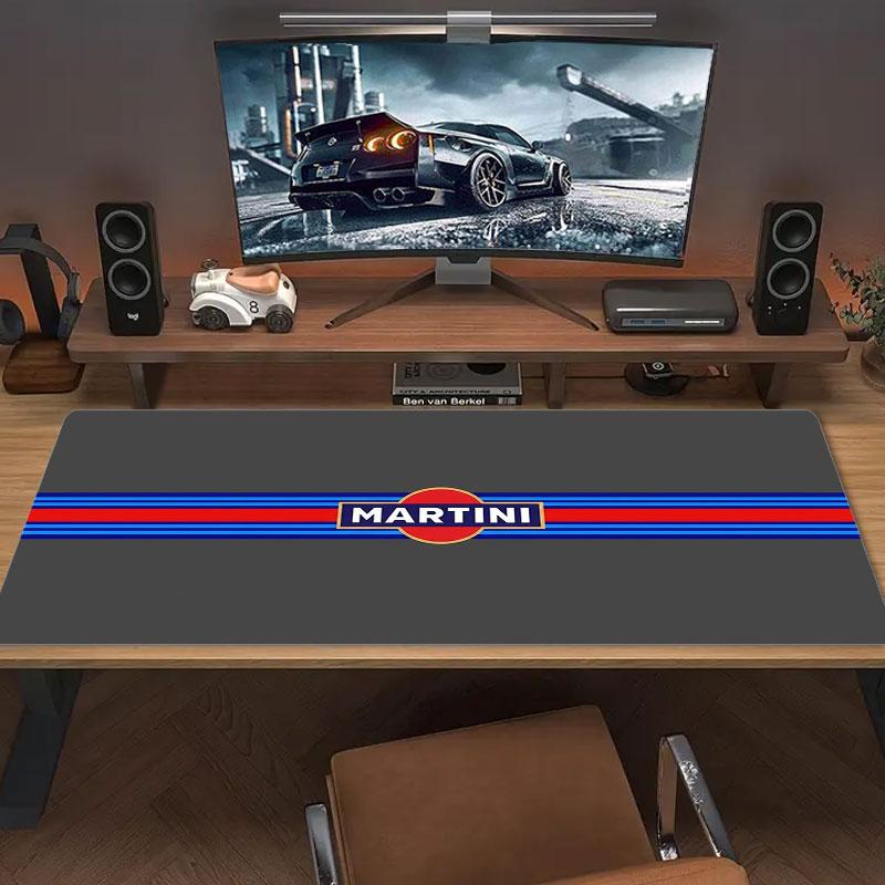 Martini Racing Large Size Mouse Pad Large Gaming Table Cushion Non-slip Laptop Tablet Big Mousepad XXL Mat Mini PC Playmat With Lock edge