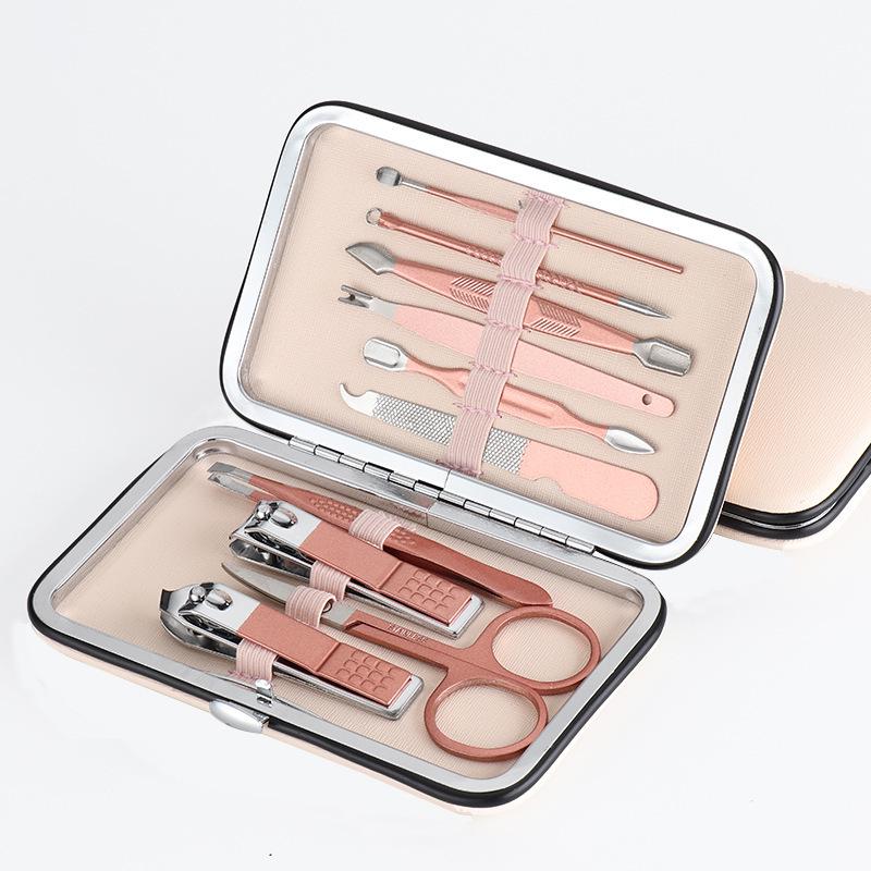 10-Piece Stainless Steel Nail Clipper & Pedicure Manicure Set with Customizable Logo