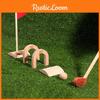 Toy Golf Wooden Set Indoor Sports Equipment For Kids Activity Parentchild