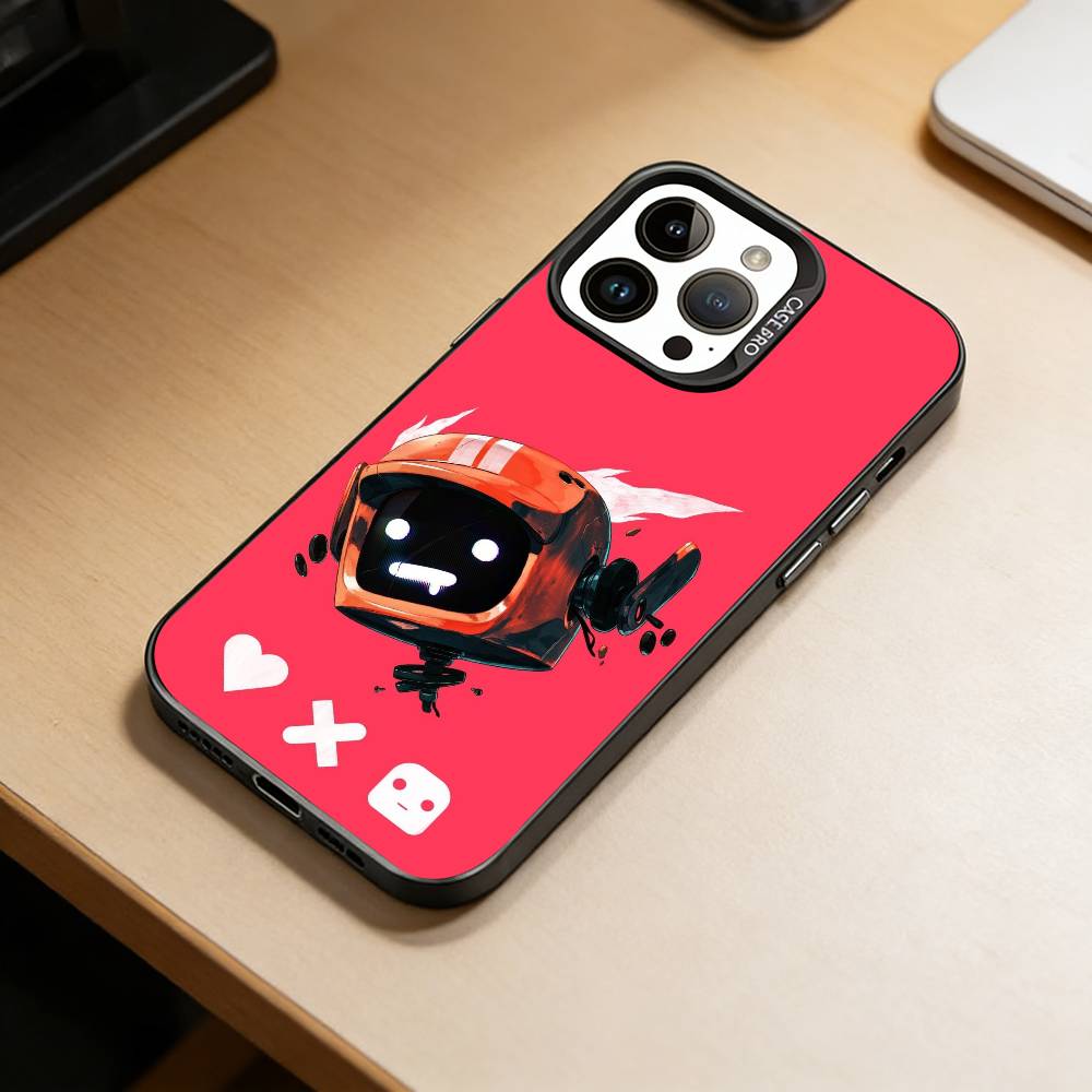 Love, Death & Robots Phone Case For iPhone 17,16,15,14,13,12,11 Plus,Pro Max,XS,Colored Silver Plated Inside Cover
