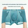 Men's Fall Fashion New Comfortable Mesh Breathable Mid Waist Flat Angle Briefs