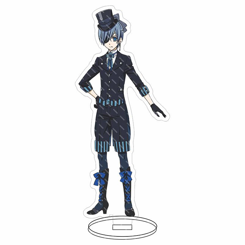 Black Butler Ciel Phantomhive Acrylic Stand Model Plate Decoration Originality Desk Figure Display Fans Gifts Cartoon Jewelry
