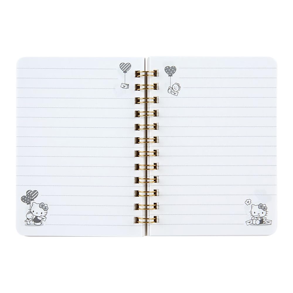Sanrio Hello Kitty B7 Ring x 10 x Charakter 091529 Notizbuch, 12,8 x 1,5 cm, Design,
