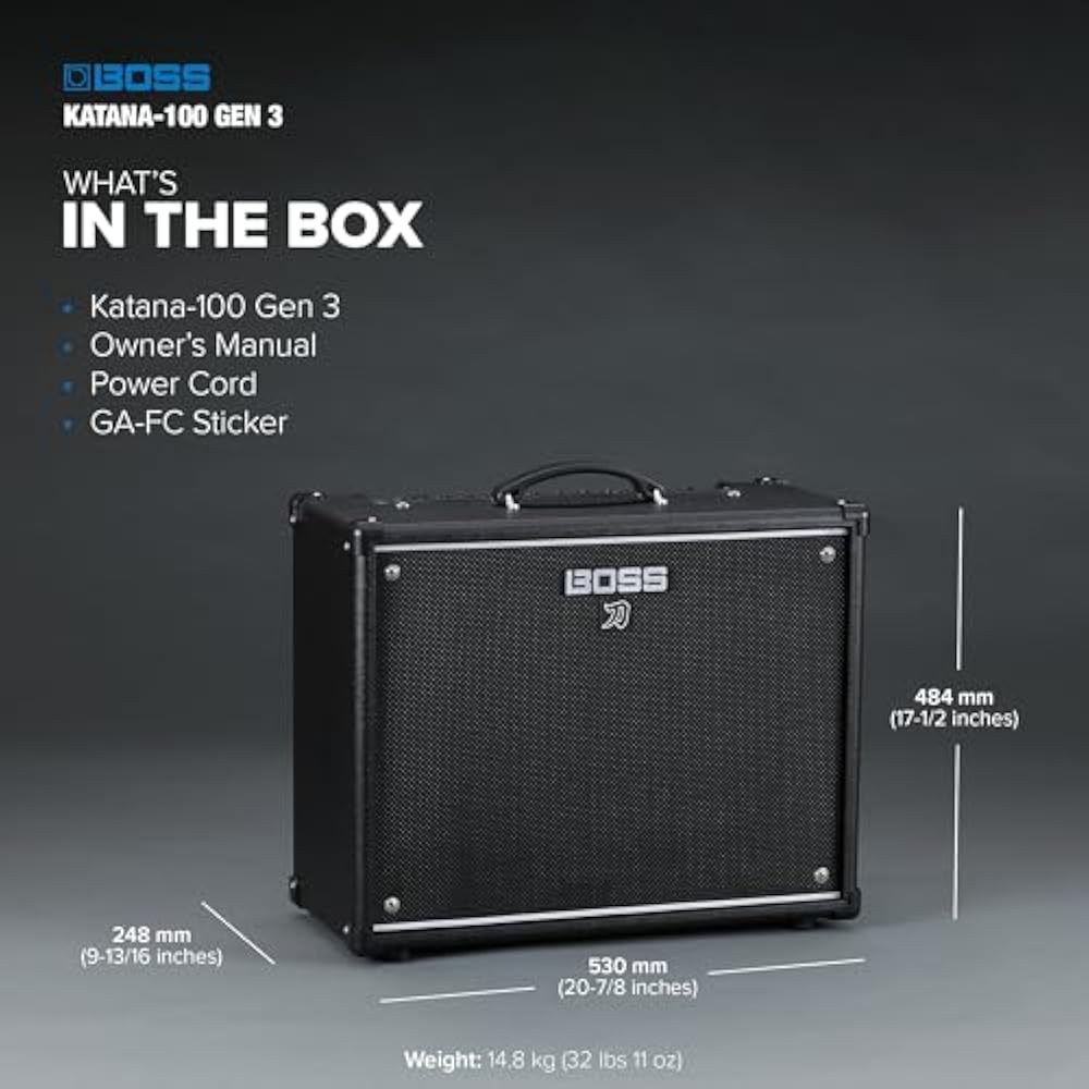 BOSS BOSS Guitar Amplifier KATANA-100/212 Gen 3 3rd Generation 100 Watt Multifunction 12 inch Spe...
