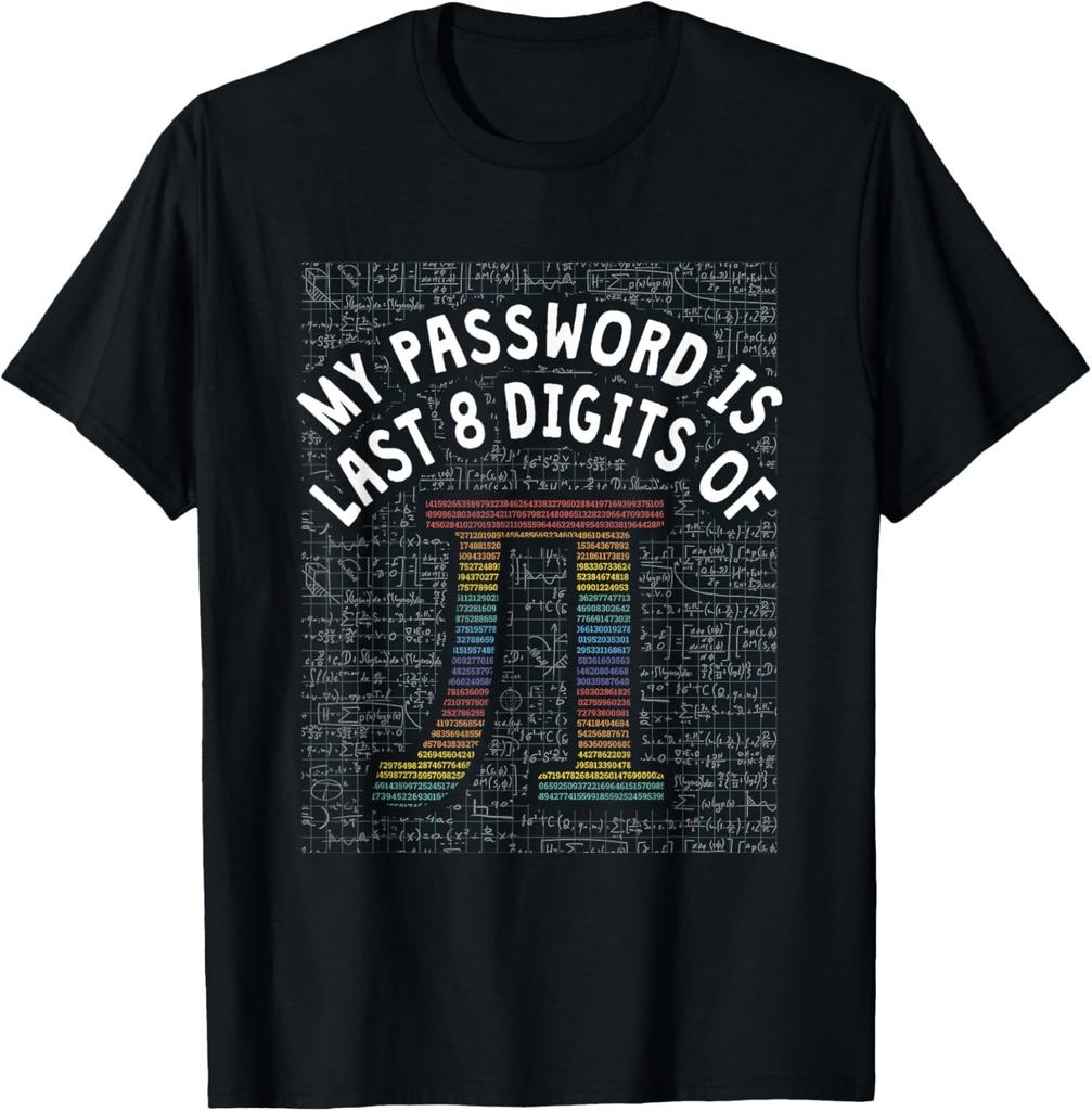 Math Humor My Password Is The Last 8 Digits Of Pi Day T-shirt