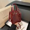 New Trend Korean PU Leather Shoulder Bag Silver Mini Small Square Bag High Quality Purses Women Lady Crossbody Bags Handbag