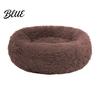 Comfortable Pet Bed Bottom Fluffy Soft Nest Washable Round Calming Dog with Non-slip Plush Faux