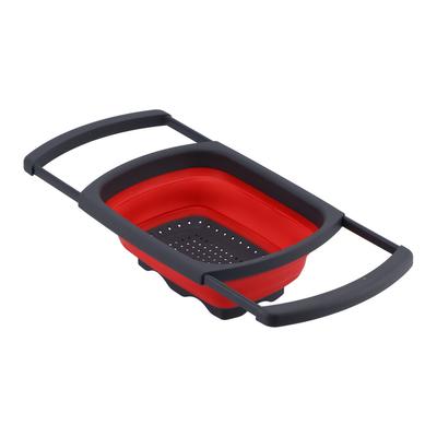 Folding Drain Basket Retractable Fruit Vegetable Washing Draining Basket for Home Kitchen Use