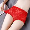 High Waist Women Panties Sexy Hollow Lace Snowflake Embroidery Lingerie Female Seamless Butt Lifter Pants Plus Size Briefs 3XL