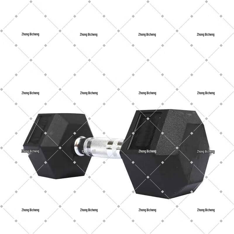 Zhong Bi Sheng Hexagonal Rubber Coated Dumbbells