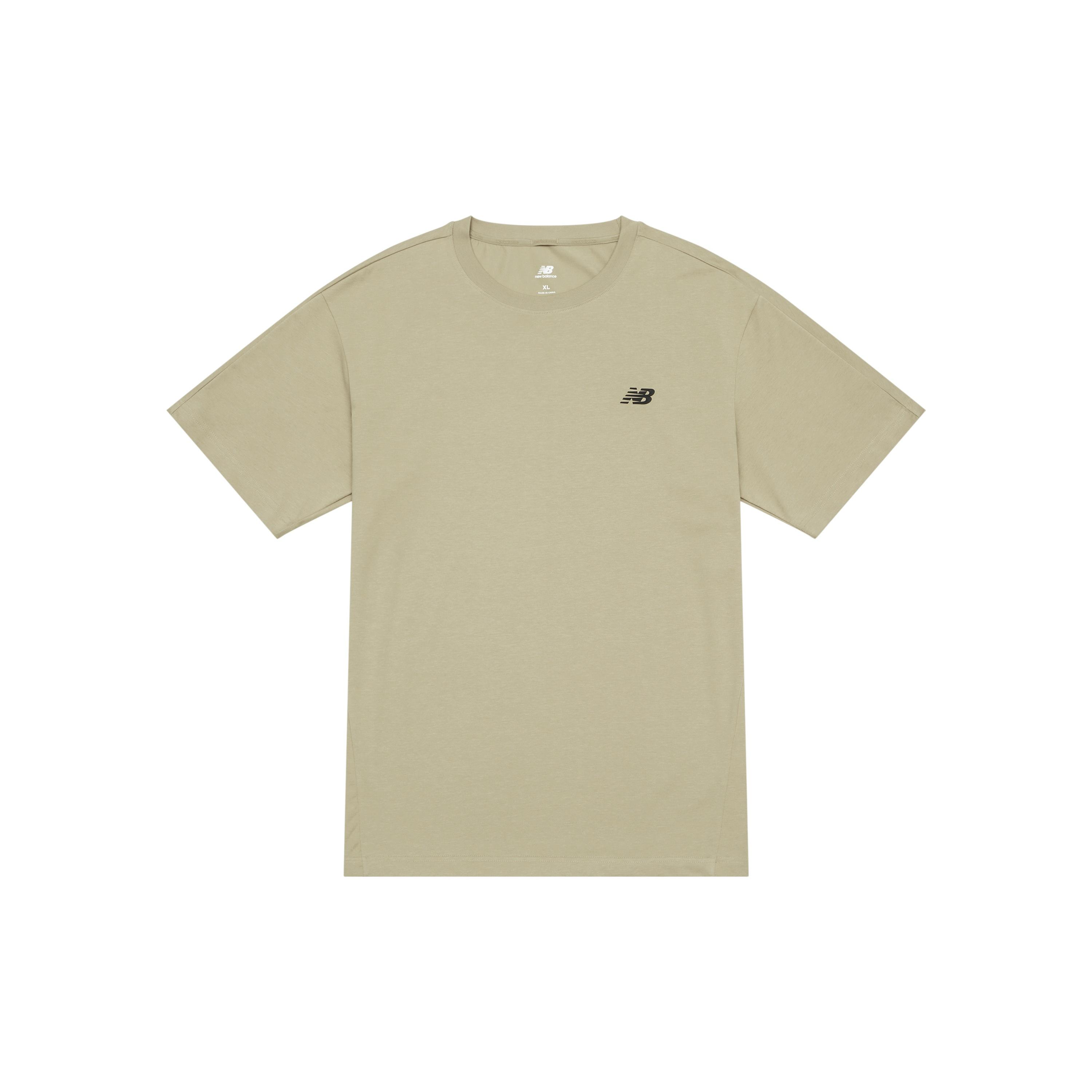 New Balance NB Small Logo T-Shirt Asia Sizing Beige Men s NEE24081-BWN XXL