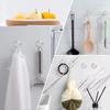 15Pcs PVC Towel Storage Rack Transparent Towel Hanger Multifunctional Wall Hook  Bathroom