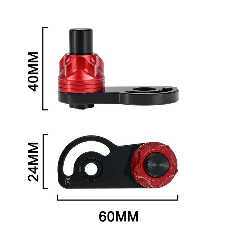 Motorcycle Brake Lever Parking Assist for 125 155 Use, Brake Support Kit with Aluminum Body for Slope Stops Daily Use