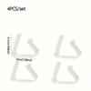 4pcs-Tablecloth Fixture, Clear Plastic Tablecloth Clips - Transparent Table Cloth Hold Down Clips For Indoor And Outdoor