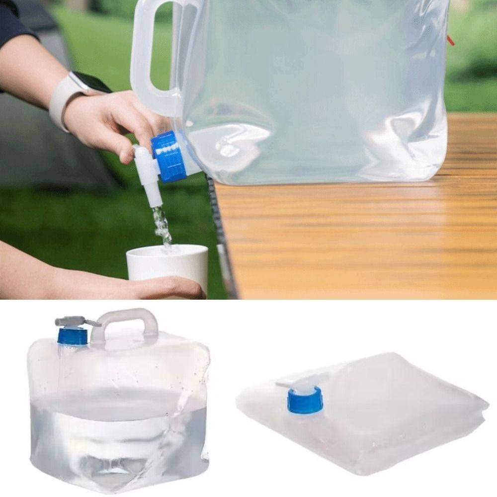 Large Capacity Folding Water Bag Leakproof Outdoor Water Container Foldable Water Canister Travel
