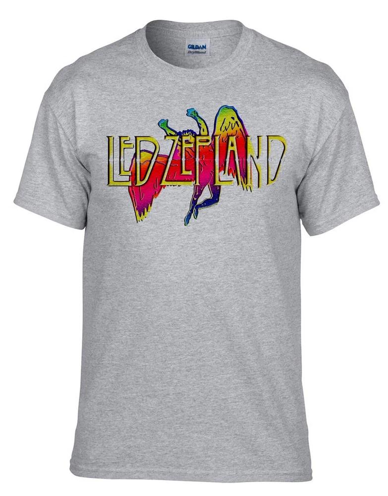 Led Zeppelin Rock Band Rock Music Grey Tshirt 531grey S