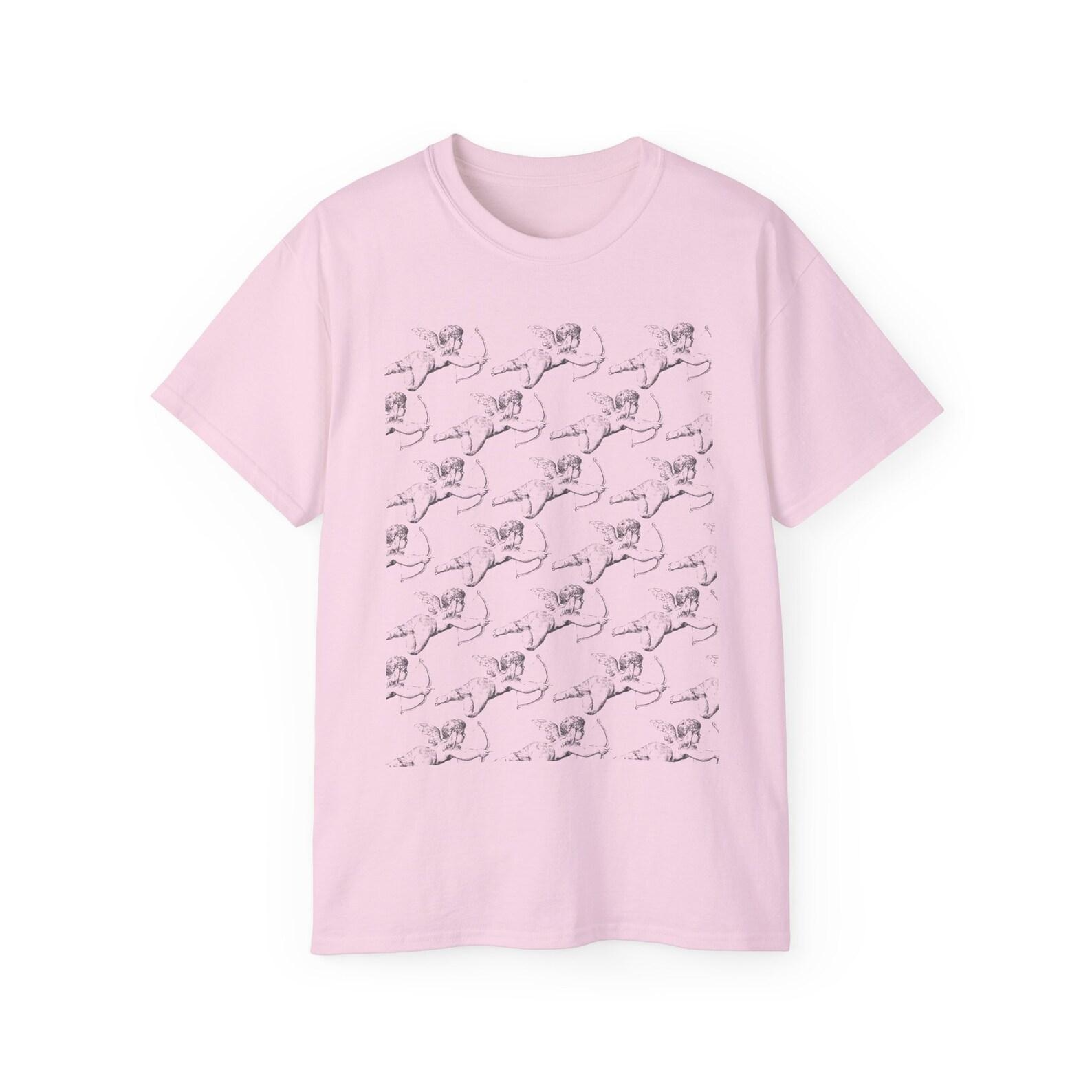 Cherub Cupid Angel Wings Valentine s Day Valentine Love Lovers Unisex Comfy Cotton T shirt L