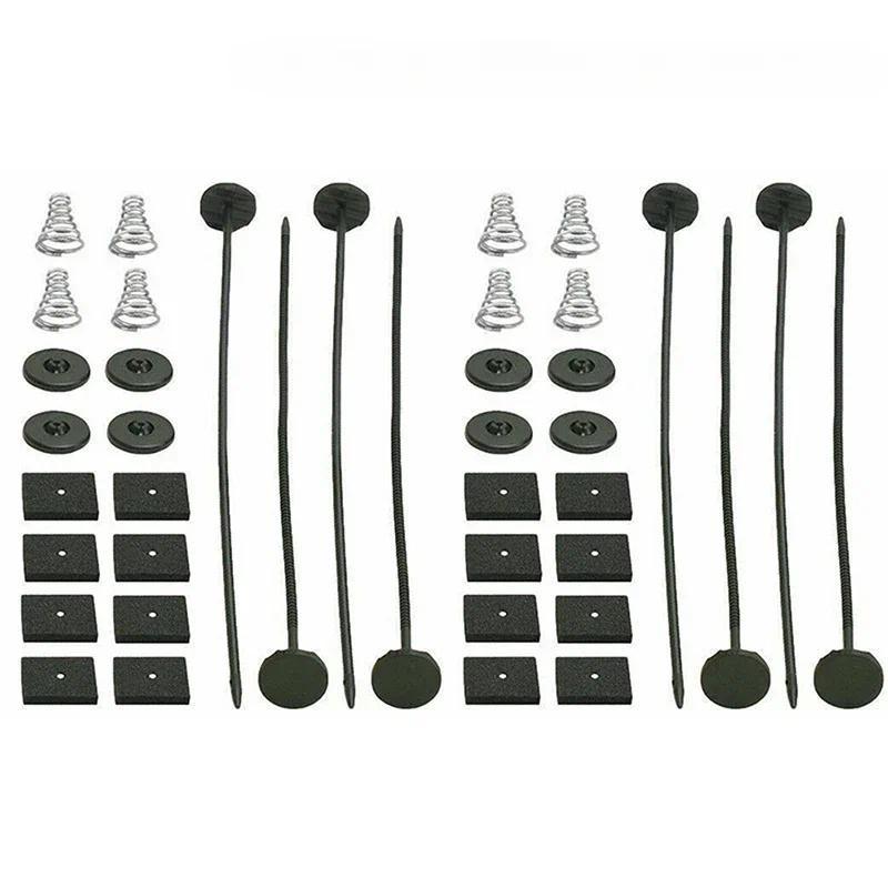 2/4Set Universal Electric Radiator Fan Tie Strap Mounting Kit Car With Securing Clips,Foam Pads,Plastic Rods,Springs