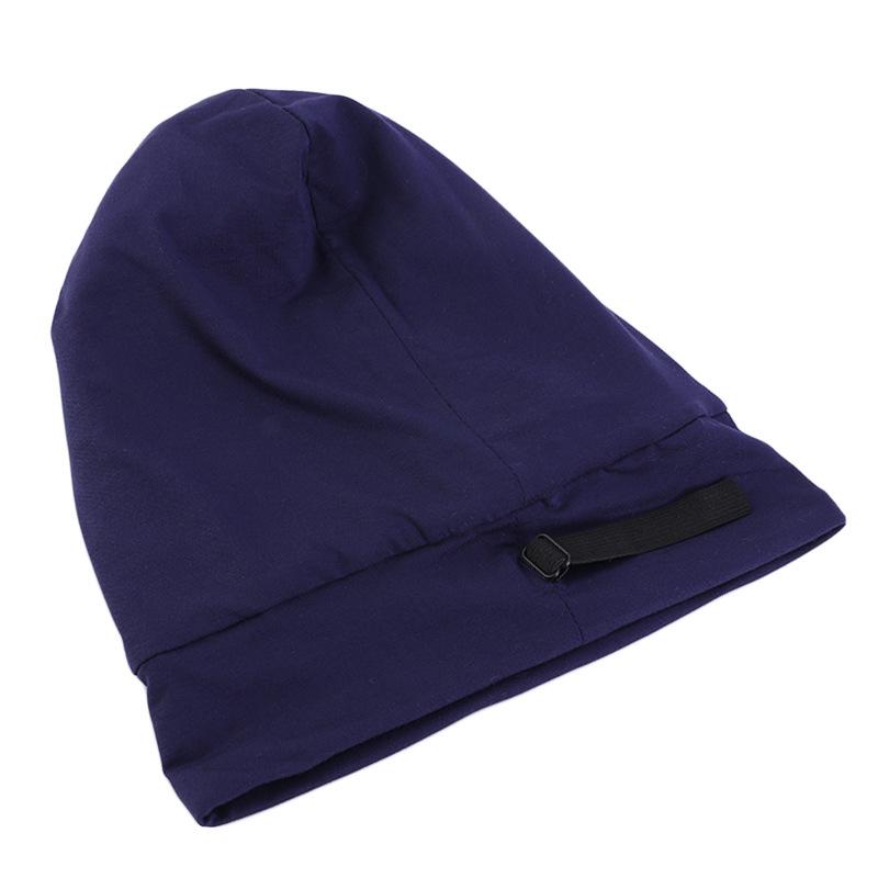 Hot Sale Adjustable Invisible Buckle Satin Lined Nightcap, Elastic Wide-brimmed Pullover Cap, Confinement Cap