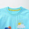 Summer New Boys T-Shirt Cartoon Print Children's Sweatshirt Cotton Crew Neck Top for Children and Middle Children