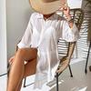 Cárdigan para cubrir el cuerpo para mujer con protección solar para la playa, pareos ligeros para traje de baño para vacaciones, vestidos de playa casuales, trajes de baño de moda