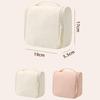 Waterproof Hanging Travel Wash Bag Portable Handheld Cosmetic Organizer With Hook Large Capacity Makeup Skincare Storage Pouch