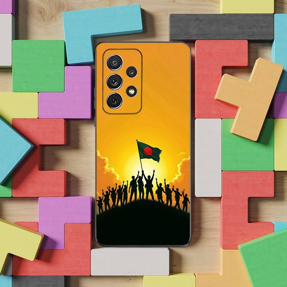 Hot B-Bangladesh Flag For Samsung S9,S10,S20,S10,S21,S25,S24,S23,Ultra,FE,Plus,Lite,Soft Silicone Black Case