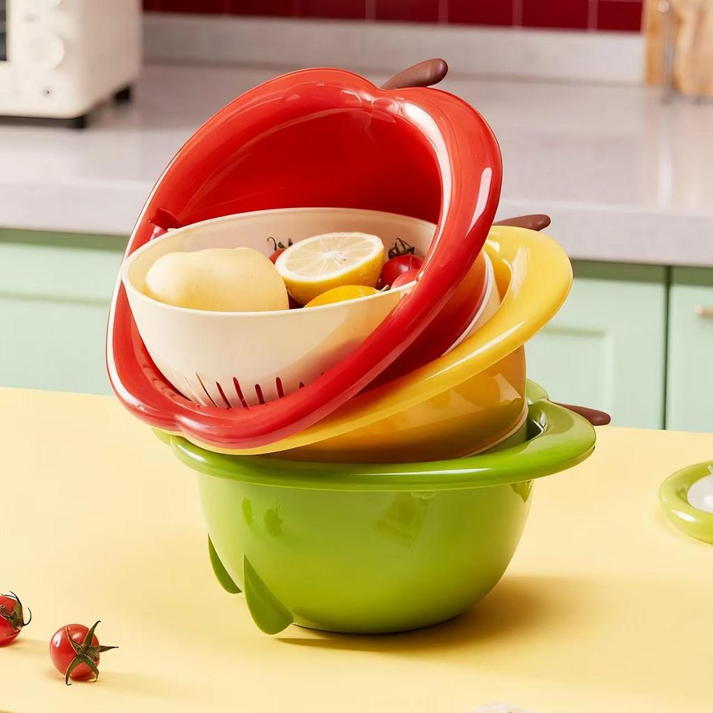 Vertical Fruit-Shaped Draining Basket - Cute, Thickened Kitchen Storage for Home Use