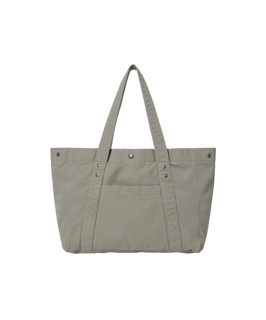 Wellbeing Express Washed Cotton Tote Bag Warm Gray