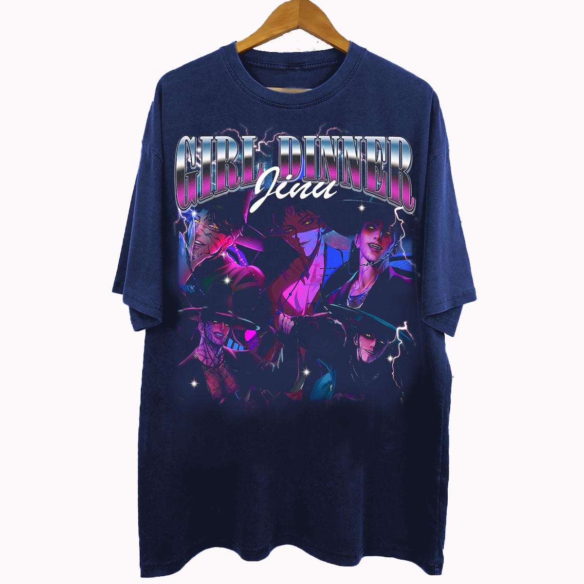 

Vintage 90s Bootleg Style Abby Girl Dinner Kpop Demon Hunters T-shirt Kpop Demon Hunters Gifts For Man And Women Unisex T-shirt 4XL