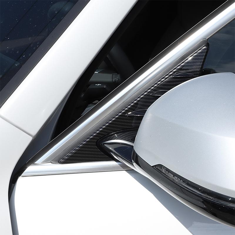 Für BMW X1 U11 2026-2026 ABS Hochglanz Schwarz Auto Spiegel Seiten Dreieck Spoiler Verkleidung Abdeckung Aufkleber Auto Zubehör