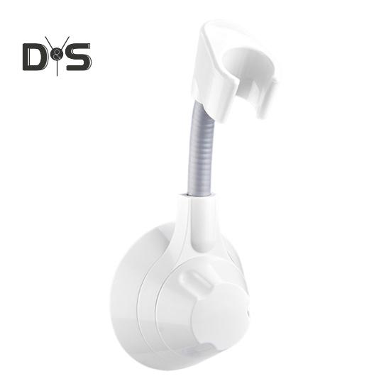 Adjustable Shower Head Holder Suction Cup Bracket No Drill Universal Angle Adjustment 360 Degree Rotation Shower Head Mount