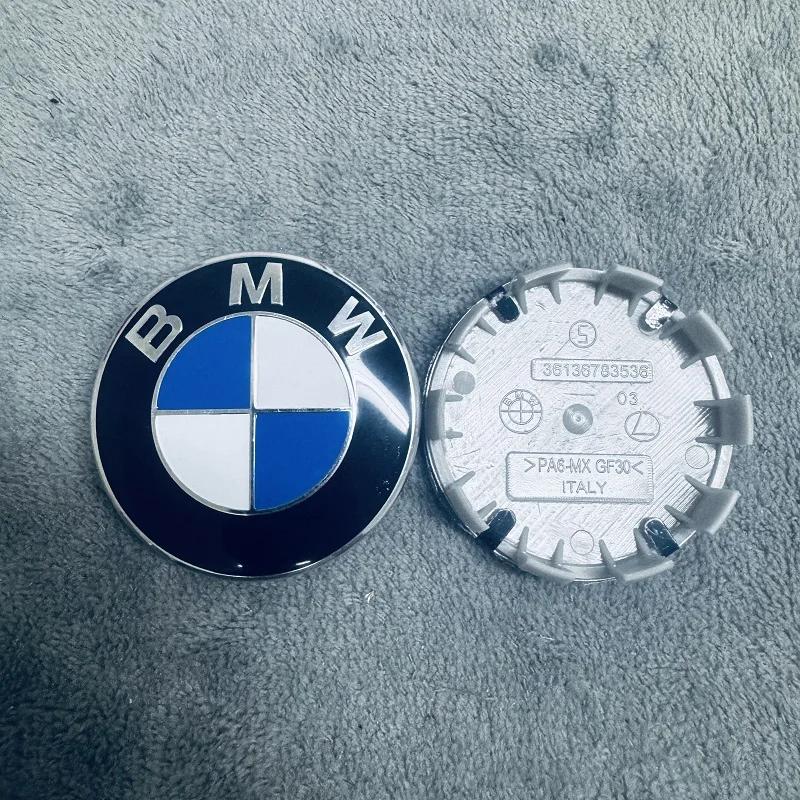 BMW GROUP 4Pcs 56MM 68MM Car Wheel Center Hub Cover Caps BMW M M5 E39 E46 E60 E90 F01 F10 F30 G01 G20 G21 G30 G11 F15 X5 X3 1 CUY1